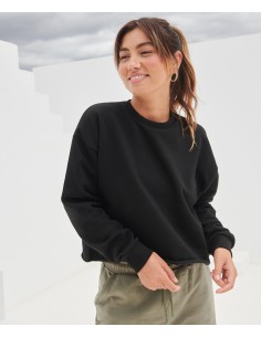 S-SK515-Womens Cropped Slounge Sweat 2